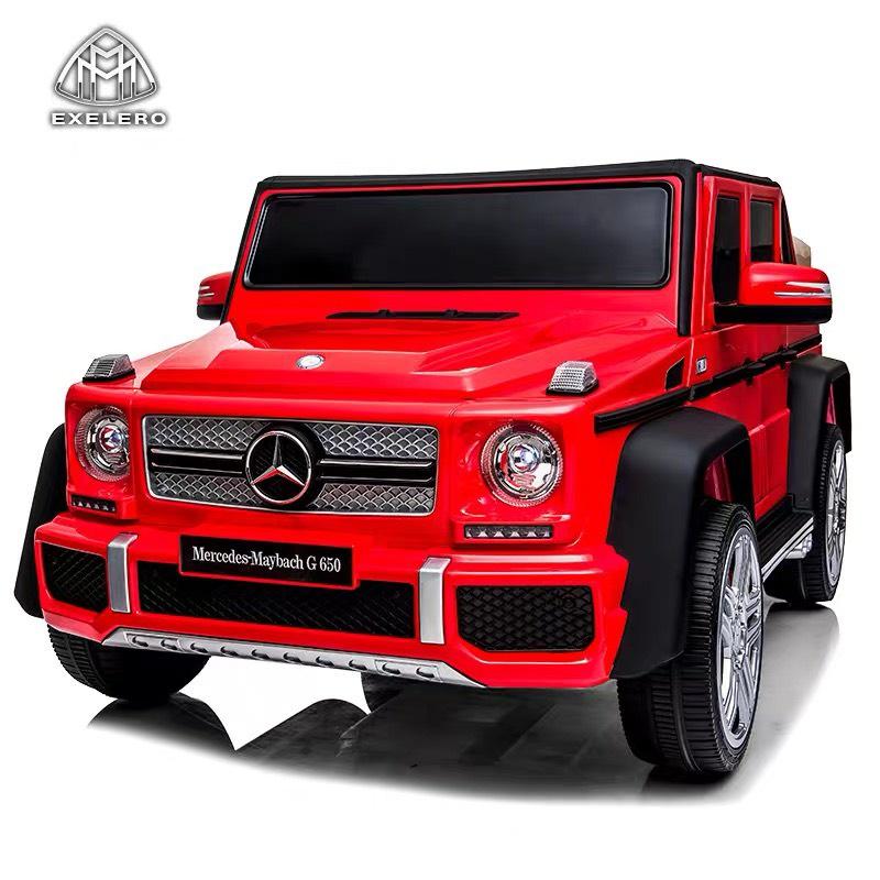 Ô tô xe điện trẻ em MAYBACH G650 bánh hơi ghế da cao cấp 4 động cơ (Đỏ-Trắng-Xanh-Đ