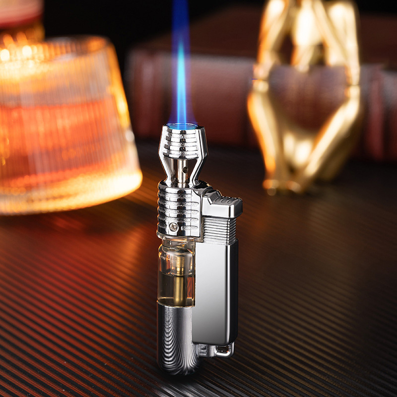 Bật lửa hột quẹt khè đứng BAIRUI BR658 hình trụ gas lộ thiên - xài gas