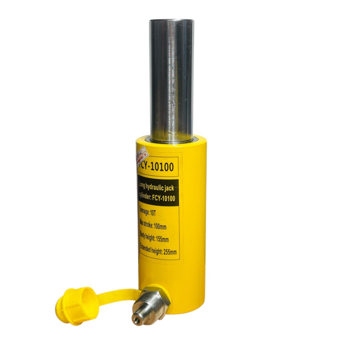Kích Thủy Lực 10 Tấn FCY-10100 / RSC-10100 – Hành Trình 100mm, Cao 155mm + Bơm Tay An Toàn