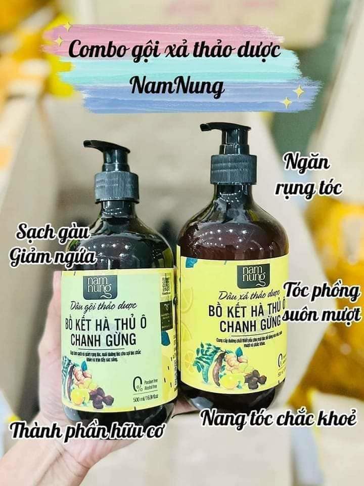 Combo dầu gội xả  Nam Nung 500ml ( mẫu cũ )- date 2026 ( không xuất hóa đơn đỏ )