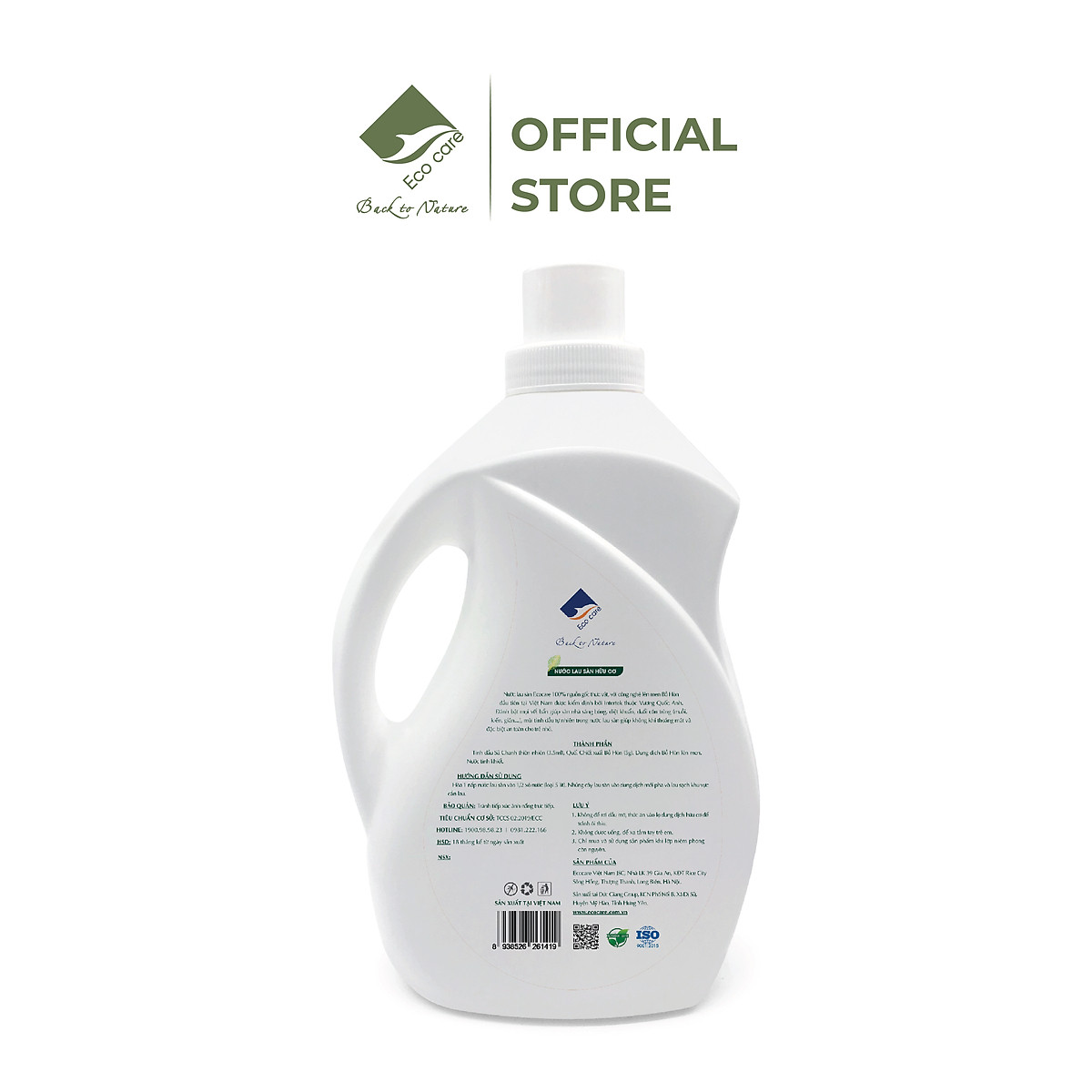 Nước lau sàn hữu cơ đuổi muỗi hương Sả Chanh 4000ml thương hiệu Ecocare