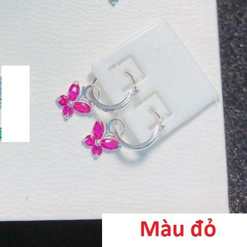 Bông tai bạc hình cánh bướm cho bé MS49