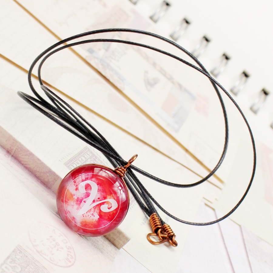 Dây chuyền 12 cung hoàng đạo Zodiac màu sắc tươi sáng siêu đẹp cho nữ 06647-DC0014