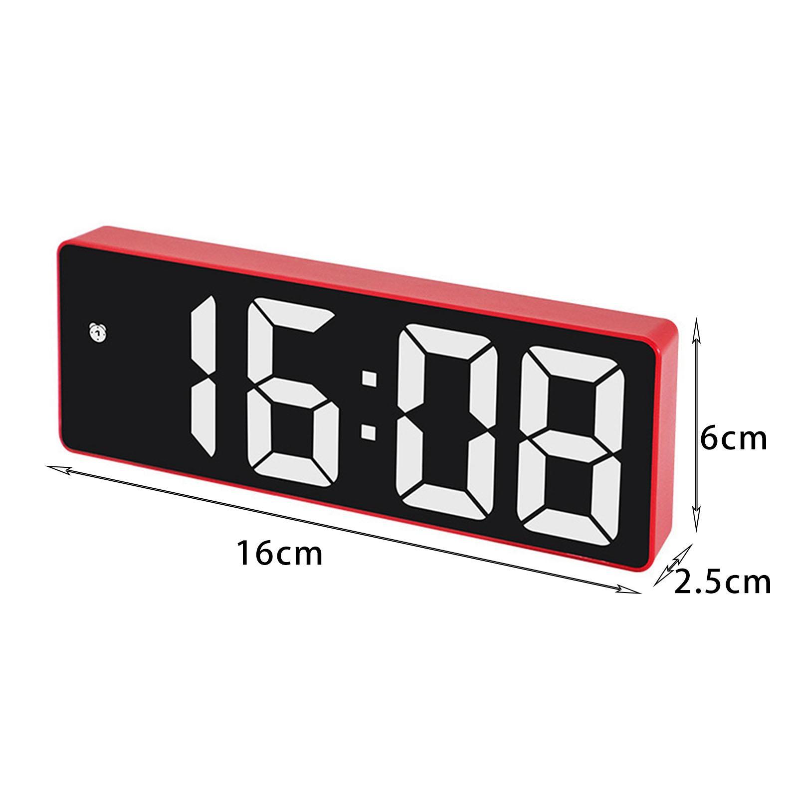 Digital   3inch Large Display 12/24H  Bedside Red