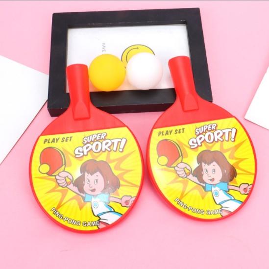 Bộ 2 vợt bóng bàn + 2 bóng cho bé thể thao ham vận động - đồ choi bóng bàn Ping Pong