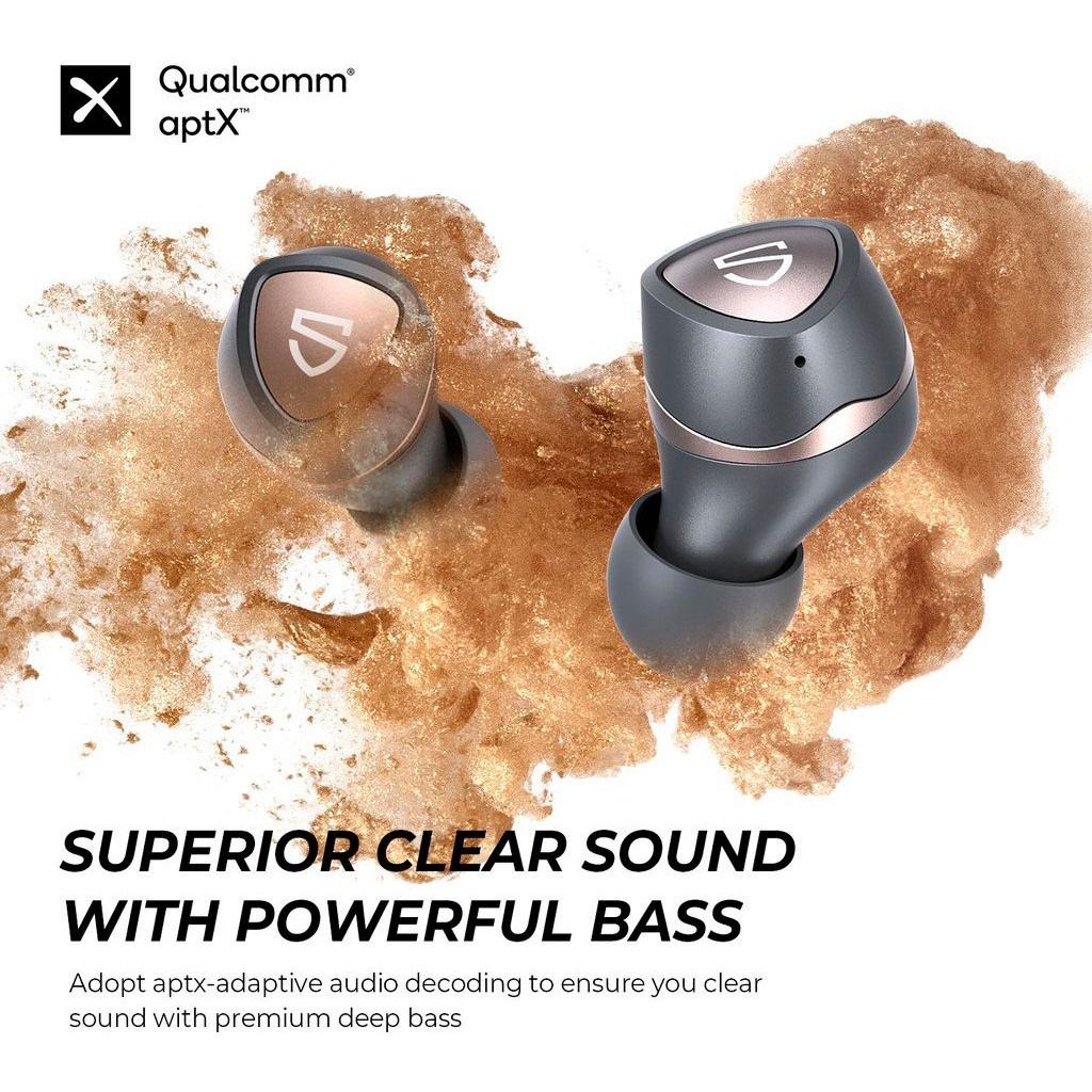 Tai nghe True Wireless SoundPEATS Sonic Mirroring Qualcomm QCC3040 &amp; Bluetooth 5.2, Game Mode - Hàng Chính Hãng