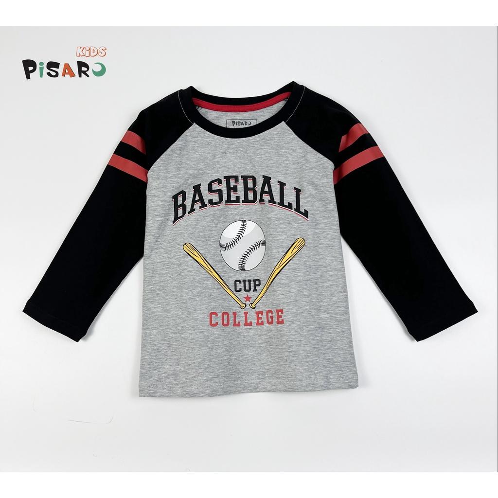 Áo thun bé trai và bé gái PISAROKIDS chất vải Cotton cao cấp co giãn mềm mại
