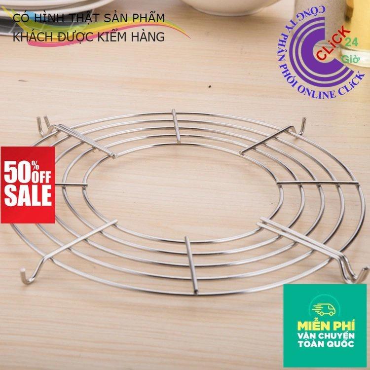 Vĩ Gác Chảo Chiên Rán Róc Dầu Mỡ Loại Dày Bằng Inox Size Lớn 28-30 - Hàng Cao Cấp