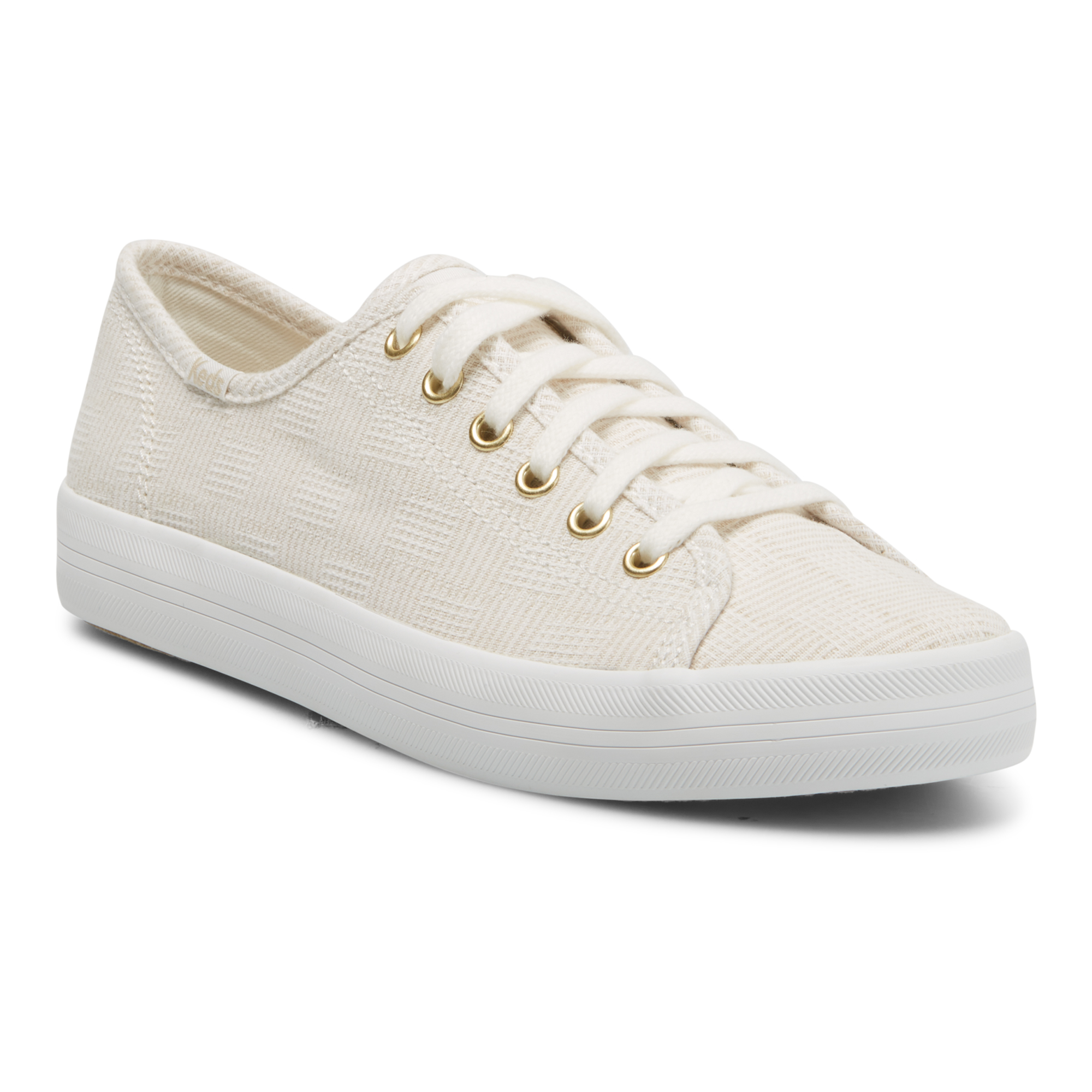 Giày Keds Nữ - Kickstart Canvas Crosshatch Tan- KD066790