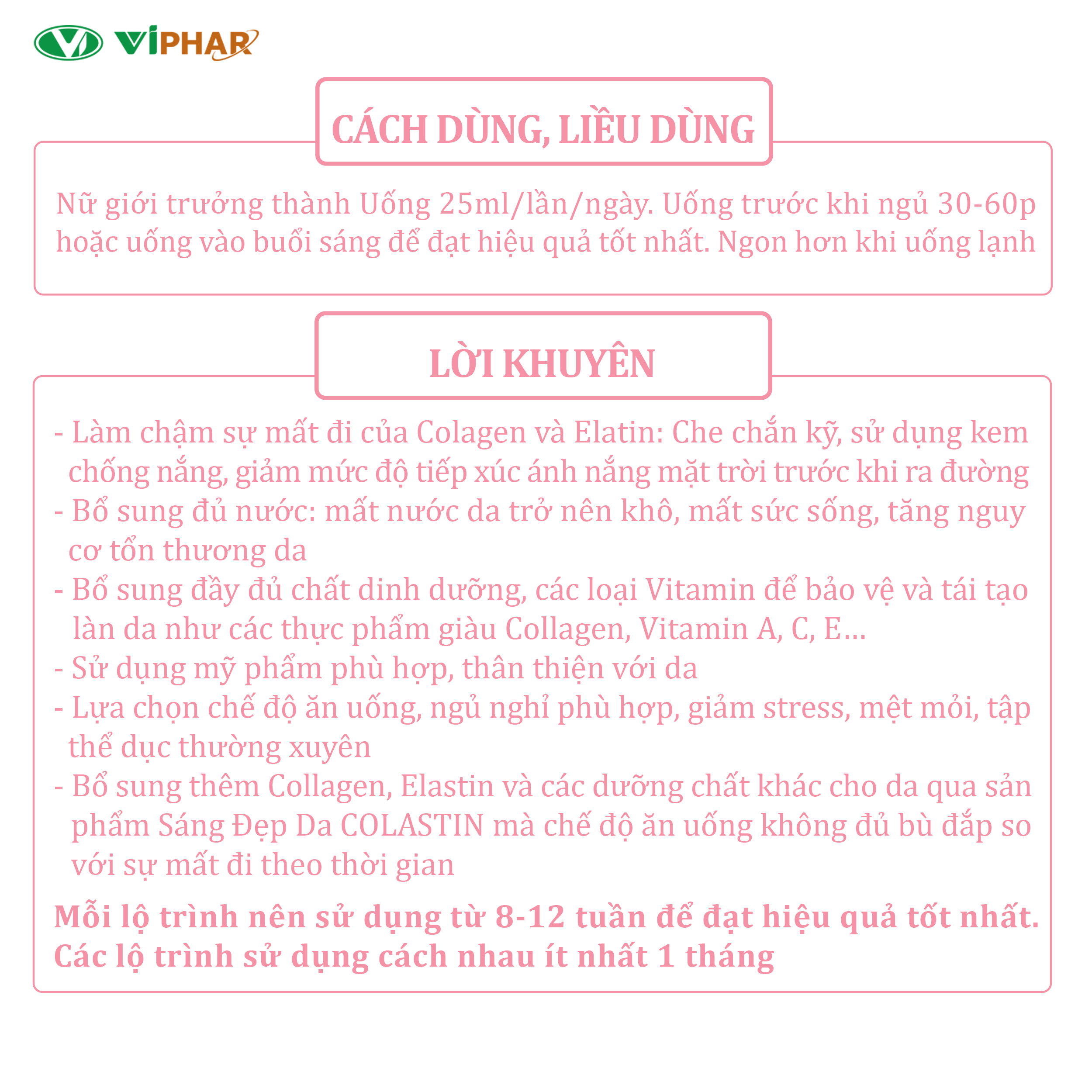 Nước Uống SÁNG ĐẸP DA COLASTIN, Elastin Marine - Nano Collagen Nhập Khẩu, Giúp Da Căng Mịn, Giảm Khô Da, Nhăn Da, Nám Da, Chống Lão Hoá Da, Đẹp Tóc Móng, Hộp 10 Chai 25ml/50ml
