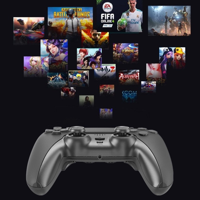 Gamepad Không dây Bluetooth T28 cho máy tính - điện thoại - máy game - Pin Sạc TypeC - chơi Fifa Pes giả lâp