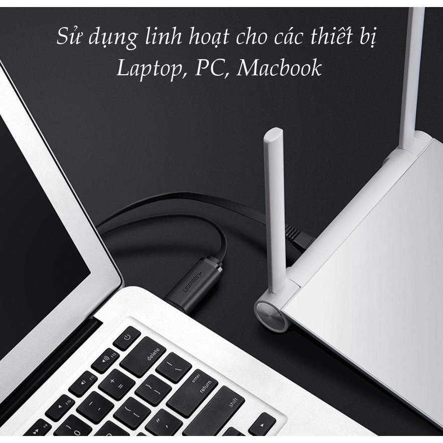 Cáp Lập Trình Console USB To RJ45 Ugreen 50773 60813 CM204 Hàng Chính Hãng