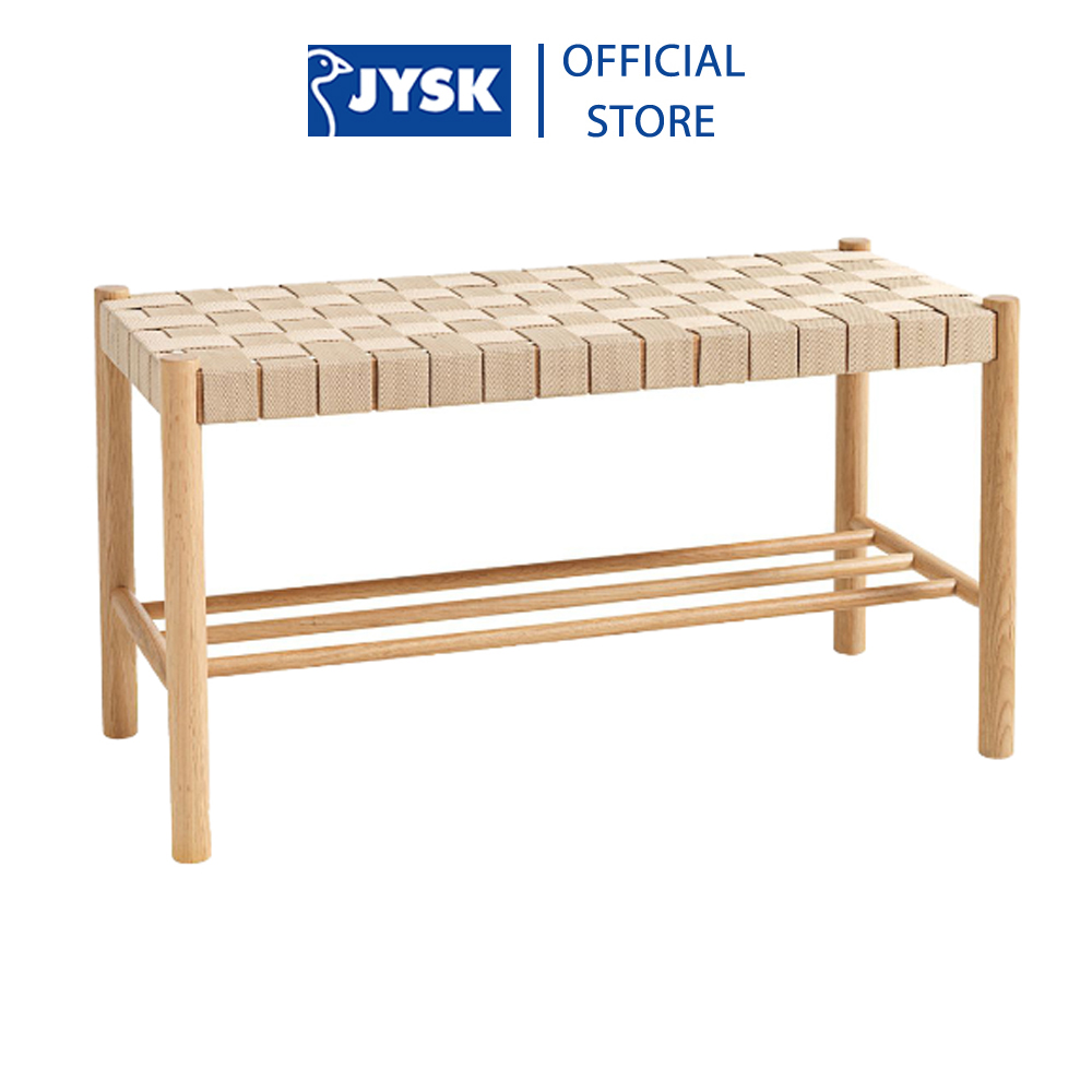 Ghế băng | JYSK Vadehavet | gỗ sồi/polyester | màu gỗ tự nhiên | R81xS35xC45cm