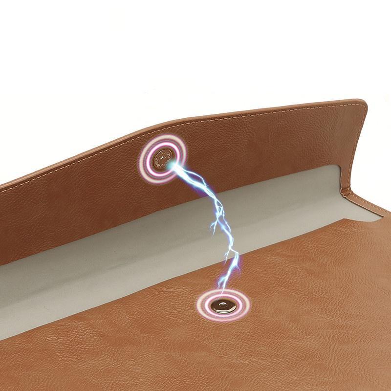 Túi Da PU Đựng Laptop 13-14 inch Cho MacBook Air M1 13.3 A1932 A2337/Pro 13.3/Pro 14 2021 MacBook Pro 14 2021 A2442