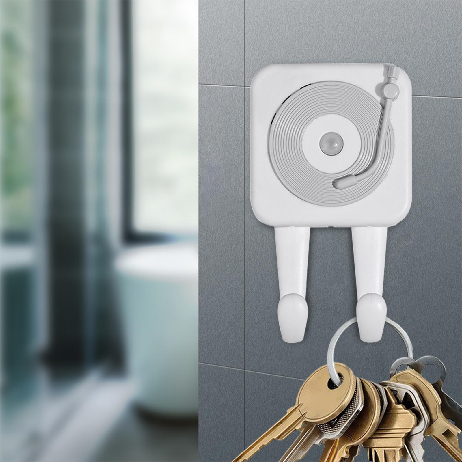 Wall Hook Voice Reminder Infrared Motion Sensor Adhesive Hook for Door Home