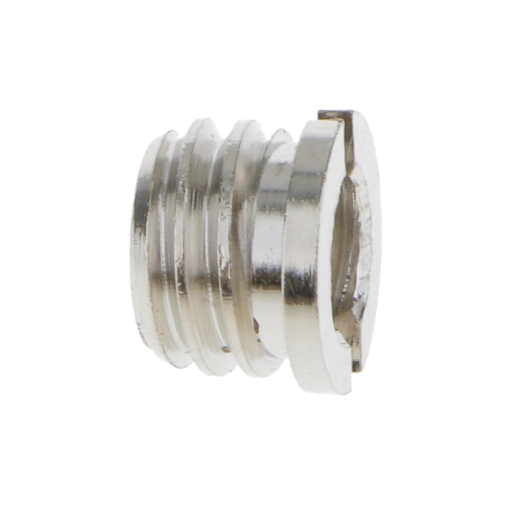 1/4" to 3/8" Convert Screw Adapter FOR Camera Tripod Monopod Silver