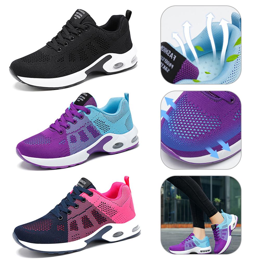 2023 Giày thể thao dành cho phụ nữ Giày sneakers Ladies Ladies Mùa đông Căn hộ thoải mái giày có khả năng đeo giày cao Color: Black Shoe Size: 41