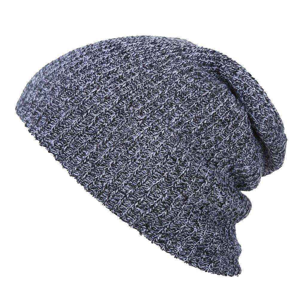 Men's Women's Causal Knitted Baggy Beanie Winter Warm Hat Ski Knit Skull Cap