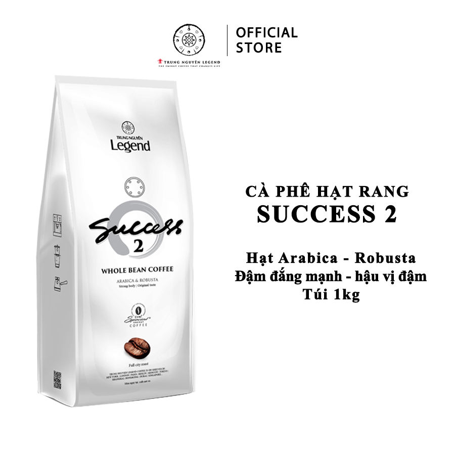 Trung Nguyên Legend - Cà phê hạt rang Success 2 - Bịch 1kg