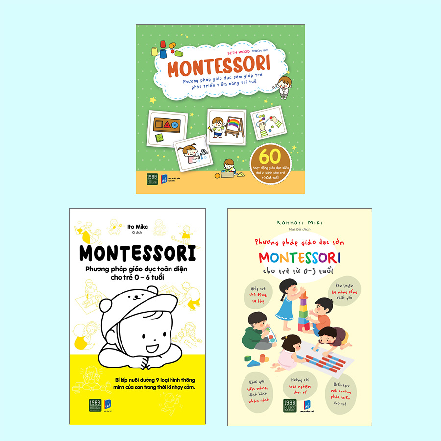 Combo Montessori - Phương Pháp Giáo Dục Sớm Cho Trẻ Từ 0 - 6 tuổi