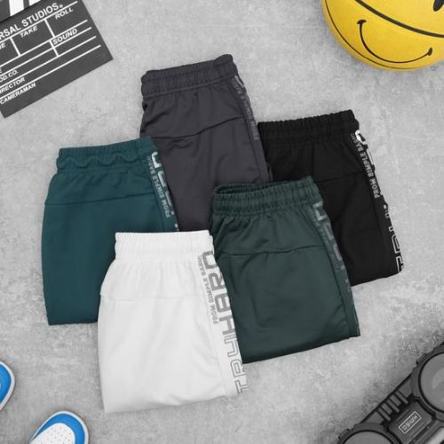 Quần short thể thao nam in monster Simple Basic, thoáng mát, co giãn tốt, màu xanh rêu