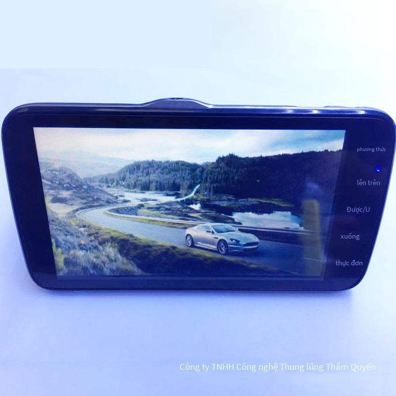Vụ nổ quảng cáo 4 inch 1080P tầm nhìn ban đêm độ nét cao phía trước và phía sau ghi âm kép camera lùi máy ghi âm lái xe ẩn