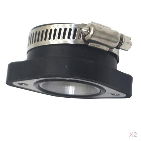 2x 28mm Carb Carburetor Intake Pipe Adapter Manifold Boot for VM24