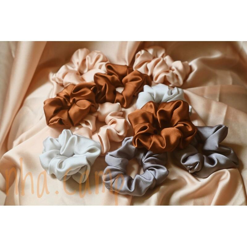 Dây cột tóc lụa scrunchies