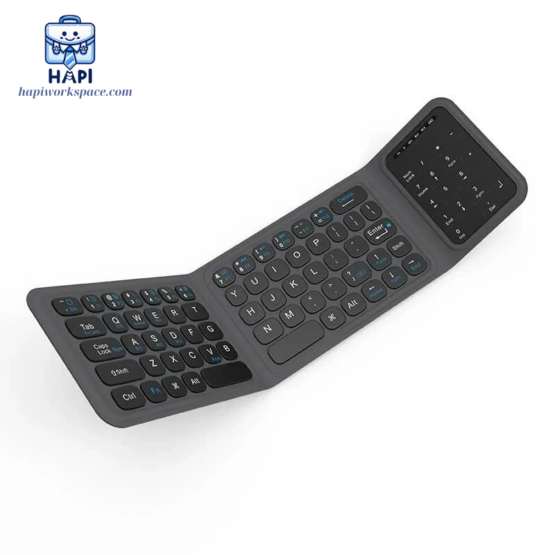 Bàn phím gập hàng hàng chính hãng WiWU FMK-05 siêu gọn, khớp gập chắc chắn, cảm giác gõ êm ái