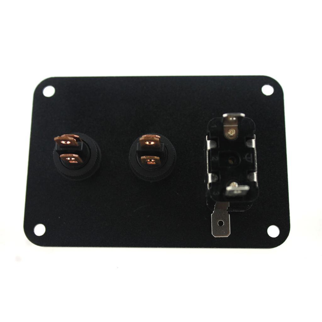 Red+White LED Toggle 2Pin & 3Pin DC 12V 20A Switch Button Panel For Car Boat