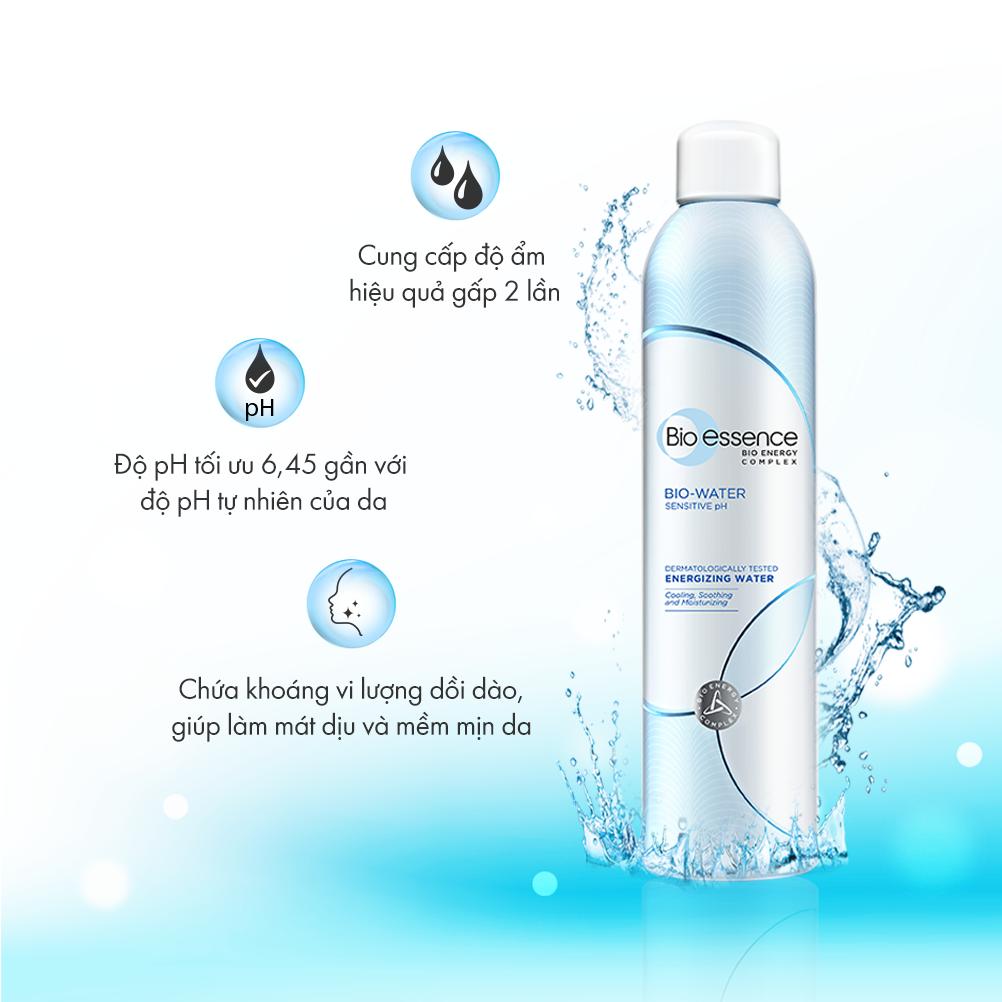 Combo 2 Chai Nước khoáng dưỡng da ẩm mượt mịn màng Bio-Essence Bio-Water Water Energizing 300ml