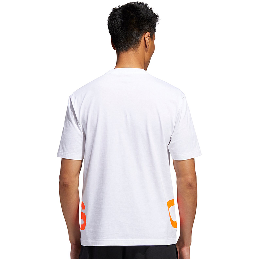 Áo thun tay ngắn Nam ADIDAS M FAV BL TEE WHITE/SORANG - GK3326