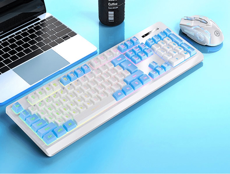 Bộ bàn phím chuột không dây Yindiao KM-01 kết nối bằng chip USB 2.4G chuyên game có đèn led cực đẹp - JL - HÀNG CHÍNH HÃNG