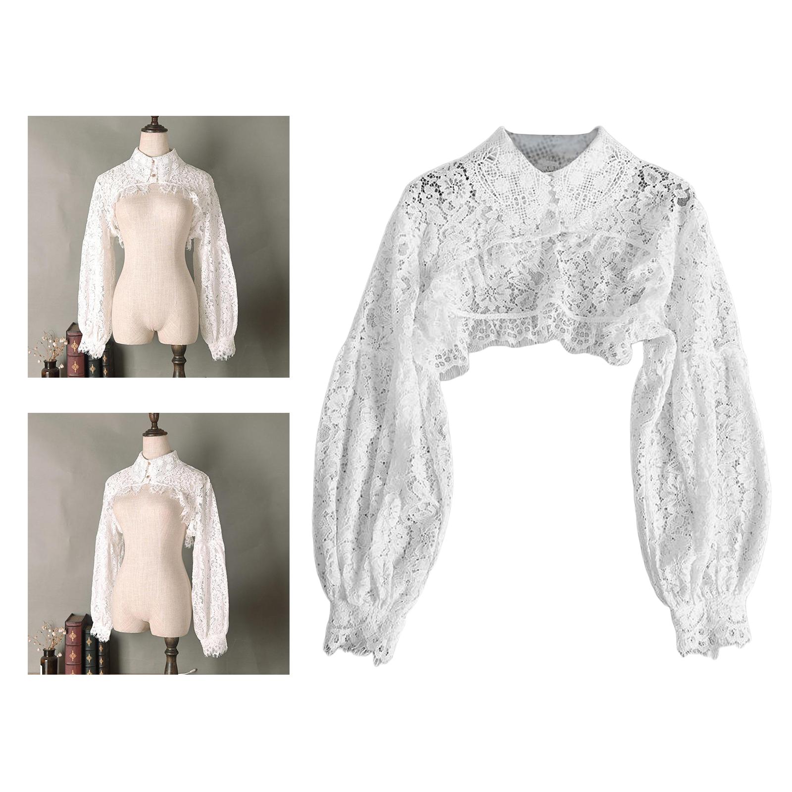 Women Fake Collar Detachable  Collar Lace Blouse Half Shirts False Collar