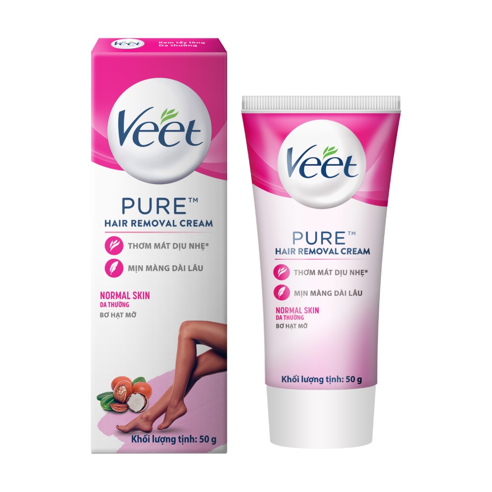 [MỚI] Kem tẩy lông Veet Pure cho da thường 50g, công thức cải tiến