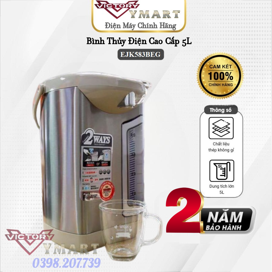 Bình Thủy Điện Lock&Lock EJK583BEG - Hàng chính hãng