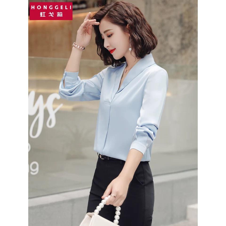 Áo sơ mi công sở tay dài - sang trọng - quý phái mẫu mới nhất 2019