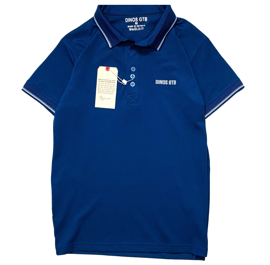 Áo thun polo NAM màu XANH CỔ VỊT - Vải Cá Sấu Thái 4 chiều