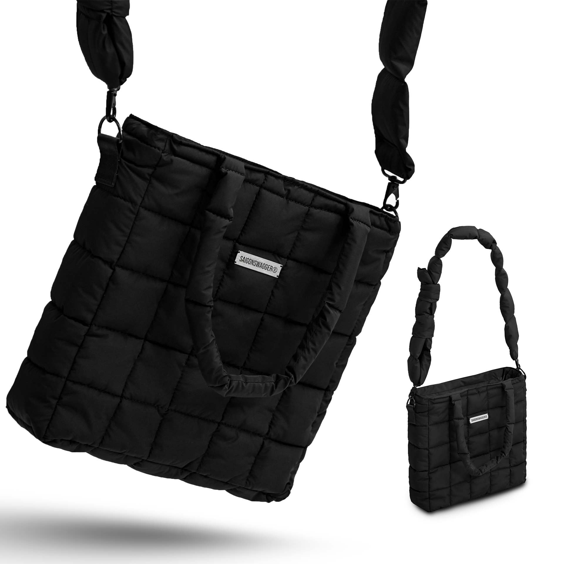 Túi Tote Chần Bông SAIGON SWAGGER NOIR PUFFER TOTE BAG