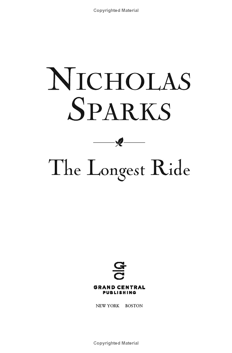 The Longest Ride - Nicholas Sparks