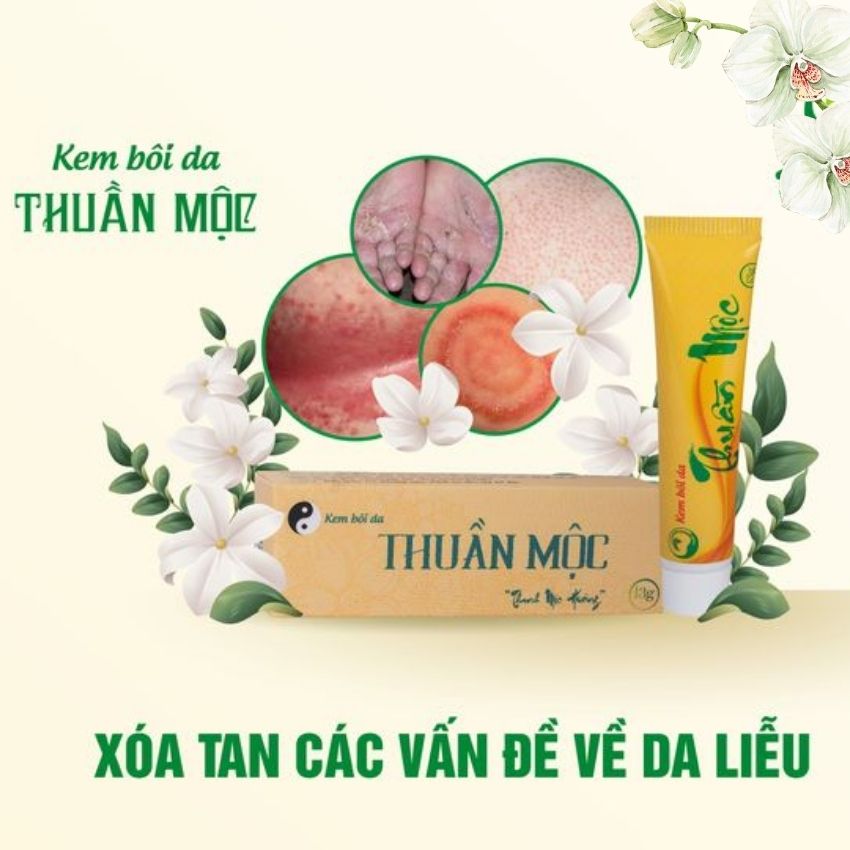 Kem bôi da Thuần Mộc hỗ trợ điều trị viêm da cơ địa, viêm da dị ứng, nấm ngứa, vẩy nến, rạn da, chàm sữa, hăm da trẻ sơ sinh, làm dịu da cho bé