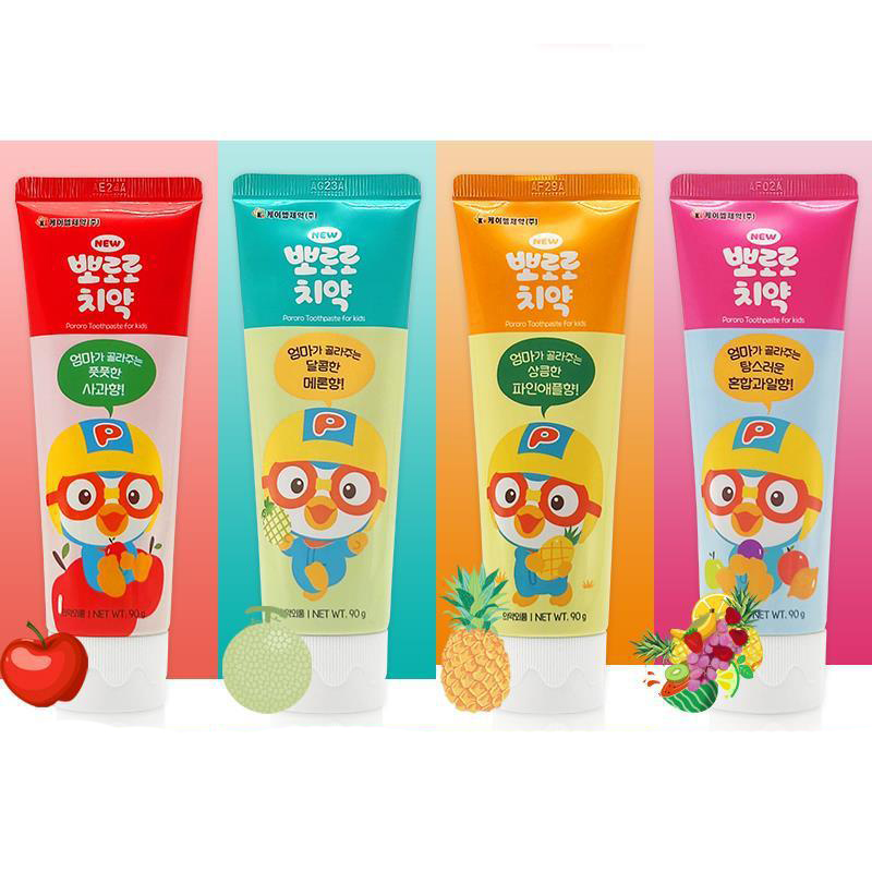 Kem đánh răng trẻ em Pororo Toothpaste For Kids Hàn Quốc 90g
