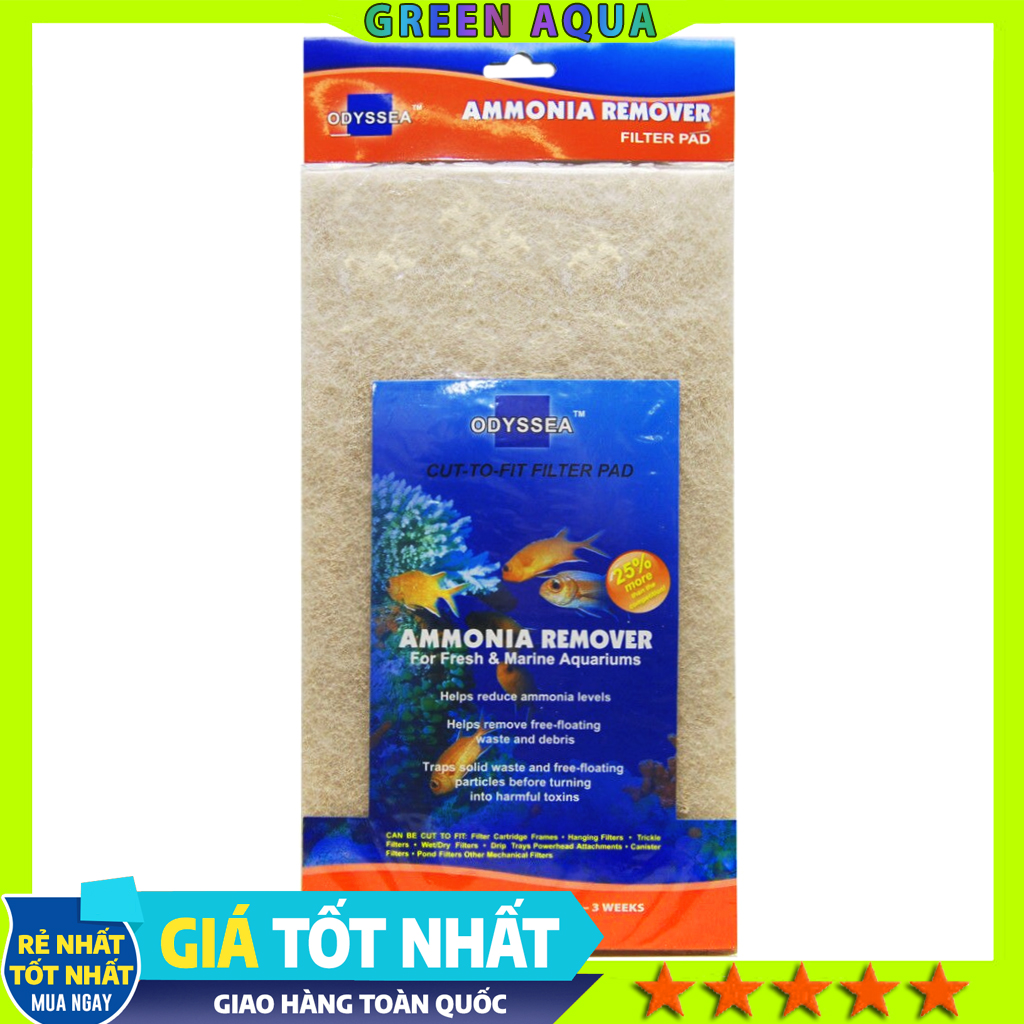 ODYSSEA - Ammonia Remover Filter Pad | Thảm lọc khử NH3 cho hồ thủy sinh