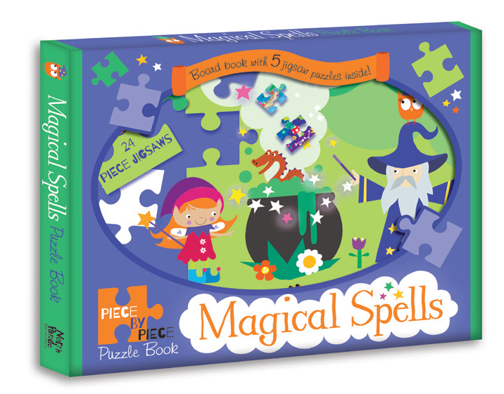 Sách xếp hình tương tác: Thế giới cổ tích -  Magical Spells (Jigsaw book)