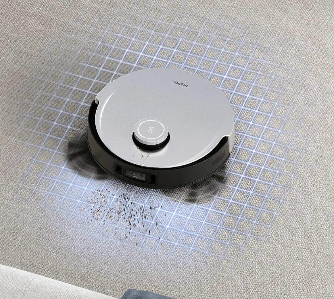 Robot Hút Bụi Lau Nhà Ecovacs T30 Omni Xòe Giẻ 11.000 Pa, Kháng Khuẩn Ion Bạc - Hàng Chính Hãng