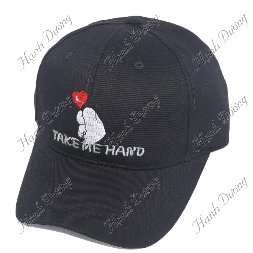 Nón kết Take Me Hand Mũ lưỡi trai bắn trái tim nón mũ thời trang khóa xịn, chất liệu vải cotton thoáng mát