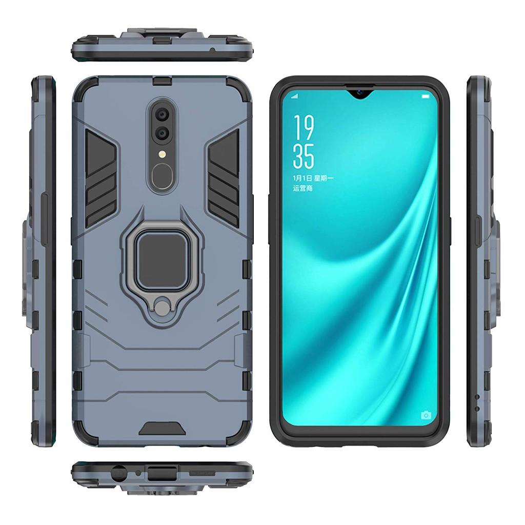 Ốp lưng cho Oppo F11 iron man chống sốc kèm nhẫn xoay chống xem video bảo vệ camera