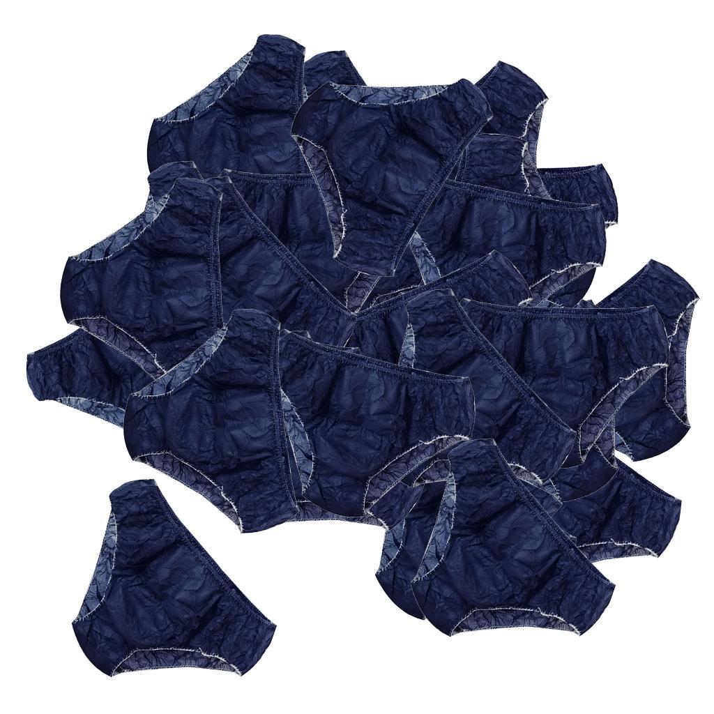 100 Pcs Women's Briefs Spa Underwear Travel Disposable Panties