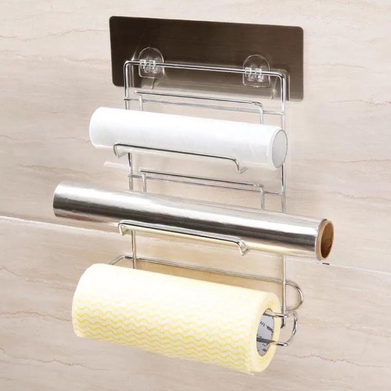 Kệ inox dán tường bếp,dán cạnh tủ lạnh đa năng GDTH