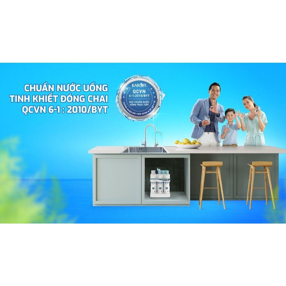 [TẶNG BỘ LÕI] Máy Lọc Nước RO Karofi KAQ-U50K – 10 Lõi Lọc Smax, Hệ Lõi HP 6.0 Bổ Sung Khoáng - Hàng Chính Hãng